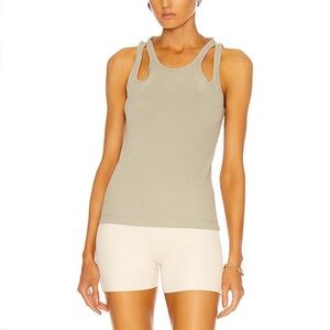 Dion Lee green strappy tank top
